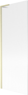 Mexen Next L paroi de baignoire 1 volet 70 x 150 cm, rayures, or brossé - 895-070-000-03-09-55