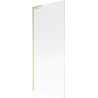 Mexen Next L paroi de baignoire 1 volet 80 x 150 cm, rayures, or brossé - 895-080-000-03-09-55