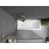 Mexen Next L paroi de baignoire 1 volet 100 x 150 cm, rayures, doré brossé - 895-100-000-03-09-55