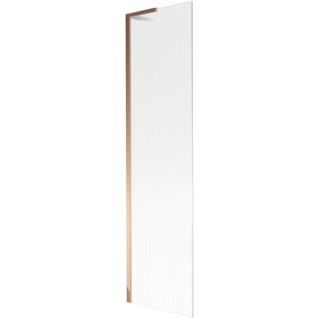 Mexen Next L pare-douche 1-volet 50 x 150 cm, rayures, or rose - 895-050-000-03-09-60