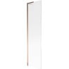 Mexen Next L paroi de baignoire 1 vantail 50 x 150 cm, rayée, or rose - 895-050-000-03-09-60
