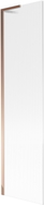Mexen Next L paroi de baignoire 1 vantail 50 x 150 cm, rayée, or rose - 895-050-000-03-09-60
