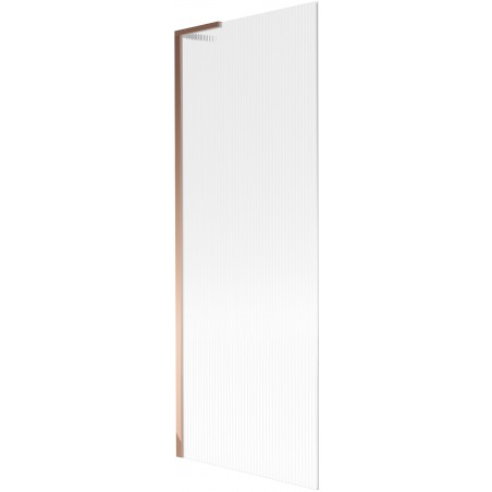 Mexen Next L paroi de baignoire 1 volet 70 x 150 cm, strié, or rose - 895-070-000-03-09-60