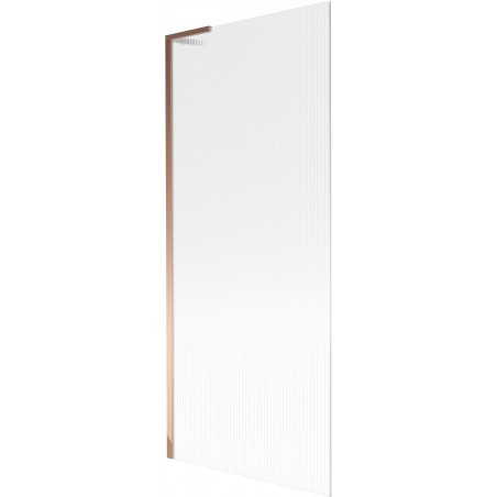 Paroi de baignoire Mexen Next L 1 volet 80 x 150 cm, rayures, or rose - 895-080-000-03-09-60