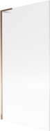 Mexen Next L paroi de baignoire 1-volet 90 x 150 cm, rayé, or rose - 895-090-000-03-09-60