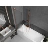 Mexen Next L paroi de baignoire 1-volet 50 x 150 cm, rayures, cuivre brossé - 895-050-000-03-09-65