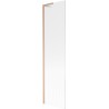 Mexen Next L paroi de baignoire 1-volet 50 x 150 cm, rayures, cuivre brossé - 895-050-000-03-09-65