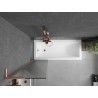 Mexen Next L paroi de baignoire 1-volet 50 x 150 cm, rayures, cuivre brossé - 895-050-000-03-09-65