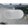 Mexen Luna baignoire autoportante 150 x 75 cm, blanche, trop-plein blanc - 52031507500-20