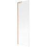 Mexen Next L paroi de baignoire à 1 volet 60 x 150 cm, rayures, cuivre brossé - 895-060-000-03-09-65
