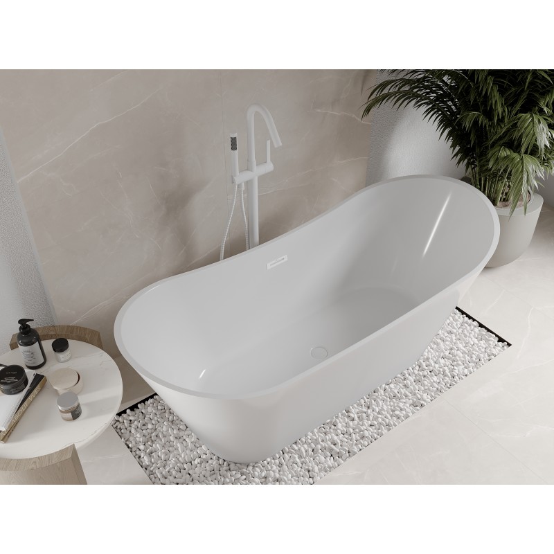 Mexen Celia baignoire autoportante 170 x 75 cm, blanche, trop-plein blanc - 52331707500-20