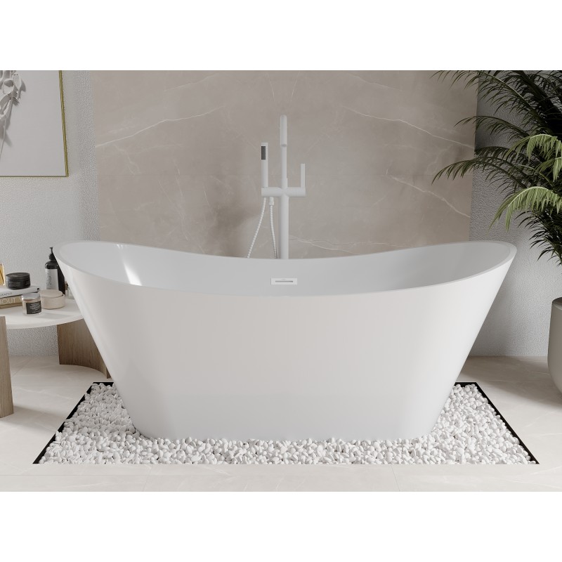 Mexen Celia baignoire autoportante 170 x 75 cm, blanche, trop-plein blanc - 52331707500-20