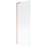 Mexen Next L paroi de baignoire 1 volet 70 x 150 cm, rayures, cuivre brossé - 895-070-000-03-09-65