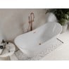 Mexen Celia baignoire autoportante 170 x 75 cm, blanche, trop-plein or rose - 52331707500-60