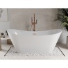 Mexen Celia baignoire autoportante 170 x 75 cm, blanche, trop-plein or rose - 52331707500-60