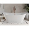Mexen Celia baignoire autoportante 170 x 75 cm, blanche, trop-plein en cuivre brossé - 52331707500-65