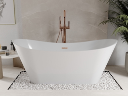 Mexen Celia baignoire autoportante 170 x 75 cm, blanche, évacuation en cuivre brossé - 52331707500-65