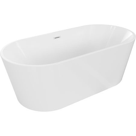 Mexen Luna baignoire autoportante 170 x 80 cm, blanche, trop-plein blanc - 52031708000-20