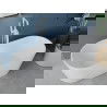 Mexen Luna baignoire autoportante 180 x 80 cm, blanche, débordement blanc - 52031808000-20