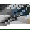 Baignoire Mexen Luna indépendante 180 x 80 cm, blanche, évacuation dorée - 52031808000-50