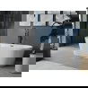 Mexen Luna baignoire autoportante 180 x 80 cm, blanche, trop plein noir - 52031808000-70