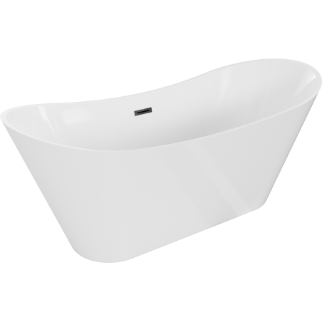Mexen Celia baignoire autoportante 170 x 75 cm, blanche, trop-plein noir - 52331707500-70