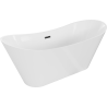 Mexen Celia baignoire autoportante 170 x 75 cm, blanche, trop-plein noir - 52331707500-70
