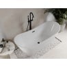 Mexen Celia baignoire autoportante 170 x 75 cm, blanche, trop-plein noir - 52331707500-70