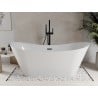 Mexen Celia baignoire autoportante 170 x 75 cm, blanche, trop-plein noir - 52331707500-70