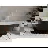 Baignoire Mexen Celia autoportante 170 x 75 cm, blanche/noire, trop plein blanc - 52331707575-20