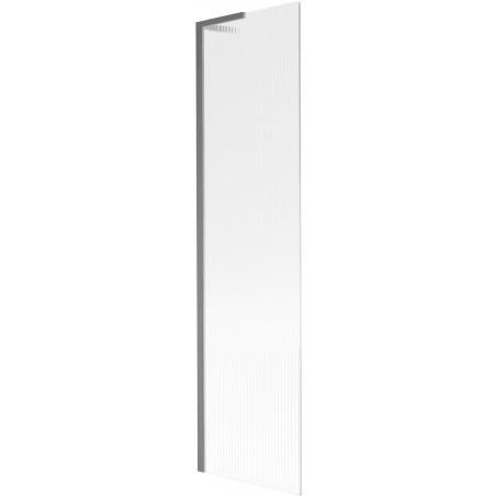 Mexen Next L paroi de baignoire 1 vantail 50 x 150 cm, rayures, gris canon brossé - 895-050-000-03-09-66