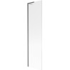 Mexen Next L paroi de baignoire 1 vantail 50 x 150 cm, rayures, gris canon brossé - 895-050-000-03-09-66