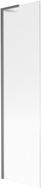 Mexen Next L paroi de baignoire 1-volet 50 x 150 cm, rayures, gris canon brossé - 895-050-000-03-09-66