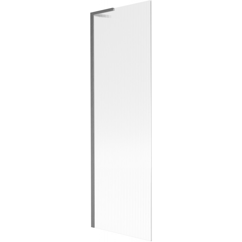 Mexen Next L paroi de baignoire 1 volet 60 x 150 cm, rayures, gris canon brossé - 895-060-000-03-09-66