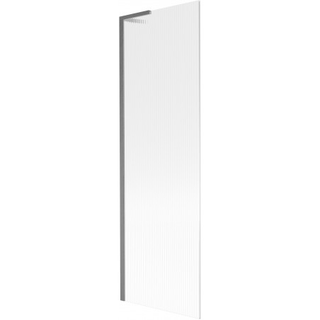 Mexen Next L paroi de baignoire 1 volet 60 x 150 cm, rayures, gris canon brossé - 895-060-000-03-09-66