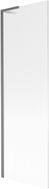 Mexen Next L paroi de baignoire 1 volet 60 x 150 cm, rayures, gris arme brossé - 895-060-000-03-09-66
