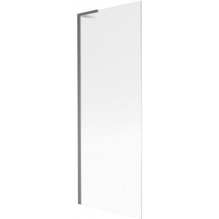 Paroi de baignoire à 1 vantail Mexen Next L 70 x 150 cm, striée, gris canon brossé – 895-070-000-03-09-66