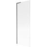 Mexen Next L paroi de baignoire 1 vantail 70 x 150 cm, rayures, gris canon brossé - 895-070-000-03-09-66
