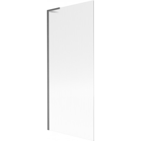 Mexen Next L écran de baignoire 1 volet 80 x 150 cm, rayures, gris canon brossé - 895-080-000-03-09-66
