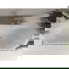 Baignoire Mexen Celia autoportante 170 x 75 cm, blanche/noire, trop-plein en nickel brossé - 52331707575-97