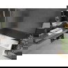 Paroi de baignoire Mexen Next L 1 volet 100 x 150 cm, rayures, gris canon brossé - 895-100-000-03-09-66