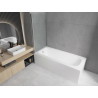 Mexen Vega baignoire rectangulaire 160 x 70 cm avec habillage et paroi de douche à 1 volet 75 cm, transparent, chromé