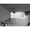 Mexen Next L pare-douche à 1 volet 60 x 150 cm, rayures, noir - 895-060-000-03-09-70