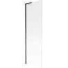 Paroi de baignoire 1 vantail Mexen Next L 60 x 150 cm, rayures, noire - 895-060-000-03-09-70