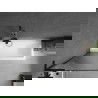 Mexen Next L paroi de baignoire 1-volet 70 x 150 cm, rayures, noir - 895-070-000-03-09-70