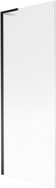 Mexen Next L pare-douche de baignoire 1-volet 70 x 150 cm, rayures, noir - 895-070-000-03-09-70