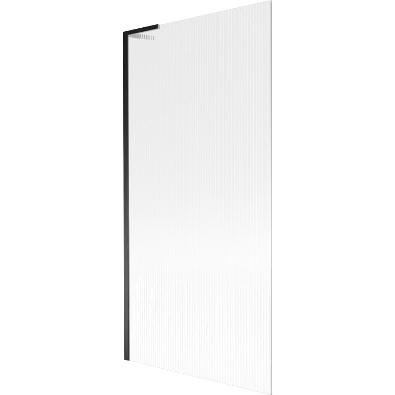 Mexen Next L paroi de baignoire 1 volet 90 x 150 cm, rayures, noir - 895-090-000-03-09-70