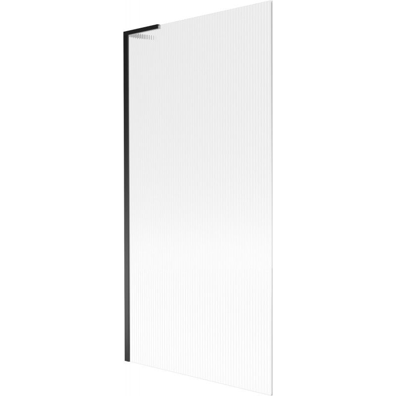 Mexen Next L paroi de baignoire à 1 vantail 90 x 150 cm, rayure, noir - 895-090-000-03-09-70