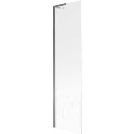 Mexen Next L pare-douche à 1 volet 50 x 150 cm, rayures, gun metal - 895-050-000-03-09-95