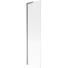 Mexen Next L pare-douche à 1 volet 50 x 150 cm, rayures, gun metal - 895-050-000-03-09-95